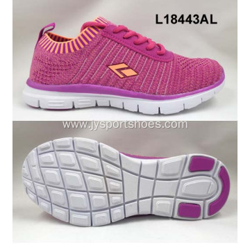 Women elastic flyknit sports shoes